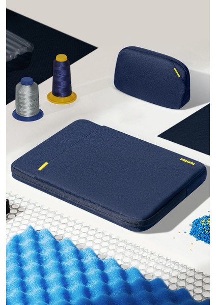 Defender A13 15" Lacivert El Çantası Notebook Kılıf Kiti - A13E3BV