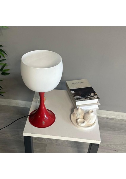 Pino Beyaz Cam Masa Lambası Dekoratif Abajur Çocuk Odası Başucu Lambası Okuma Lambası fiyatları