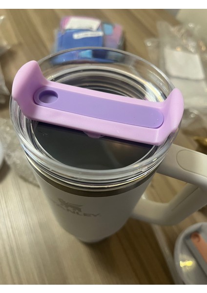 Quencher 40 Oz 1.18 Lt Termos Uyumlu Mor Şeffaf Yedek Kapak modelleri