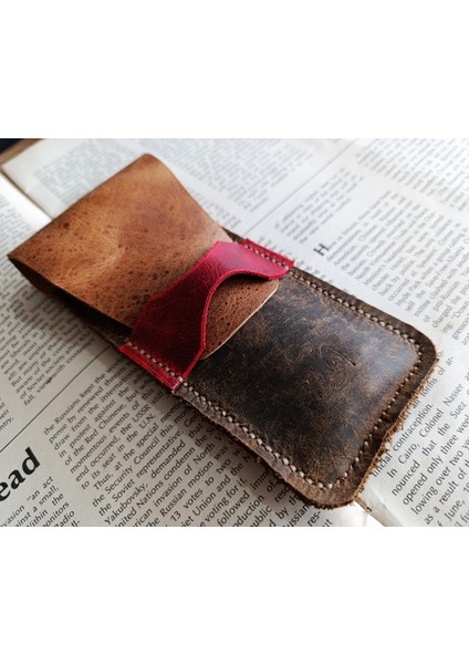 Crazy Gerçek Deri Özel Kalemleriniz Için Kalemlik ( 3*4 Kalem Için ) 28 cm \ 8 cm Büyük Boy NLU12