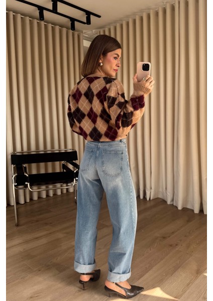 Mavi Yüksek Bel Premium Balon Jean modelleri