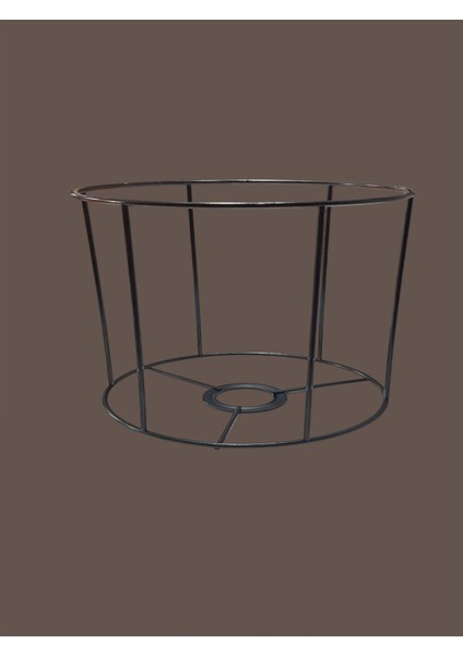 Silindir Abajur, Aplik Teli , Iskeleti (Kısa Boy) Siyah Statik Boyalı E27 (20X15 Cm) modelleri