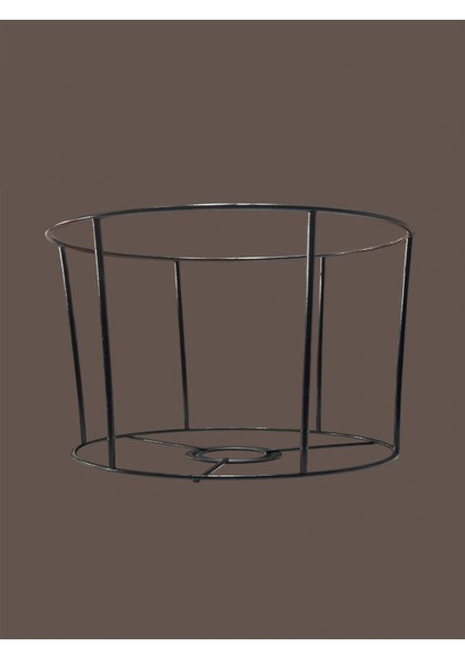 Silindir Abajur, Aplik Teli , Iskeleti (Kısa Boy) Siyah Statik Boyalı E27 (20X15 Cm) indirimleri