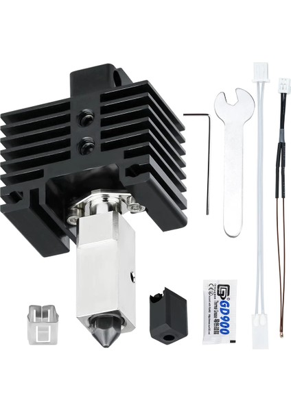 Bambu Lab X1-X1C Uyumlu Yükseltilmiş Hotend Tz V2.0 Bi Metal Heatbreak-Siyah