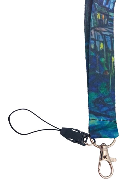 Yıldızlı Geceler Geniş Kart Askısı Yaka Kartı Boyun Askı Ipi Telefon Askısı Yatay Dikey Kart Koruyucu modelleri