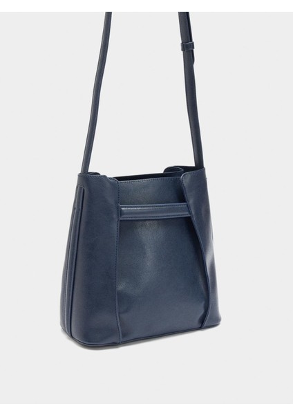 Yan Katlamalı Bucket Çanta modelleri