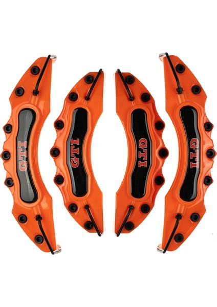 Turuncu Gtı (Kırmızı) 4'lü Kaliper Seti Yapıştırma Logolu