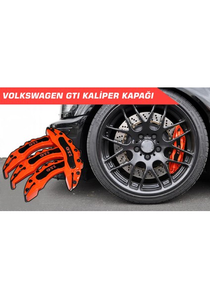 Turuncu Gtı (Kırmızı) 4'lü Kaliper Seti Yapıştırma Logolu modelleri