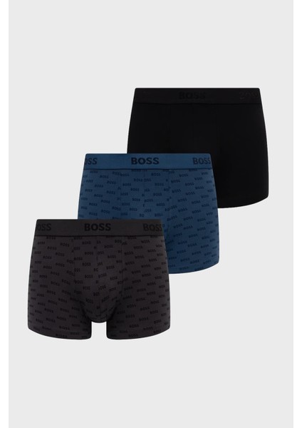 Pamuklu Logolu 3 Pack Boxer Erkek Boxer 50546765 980