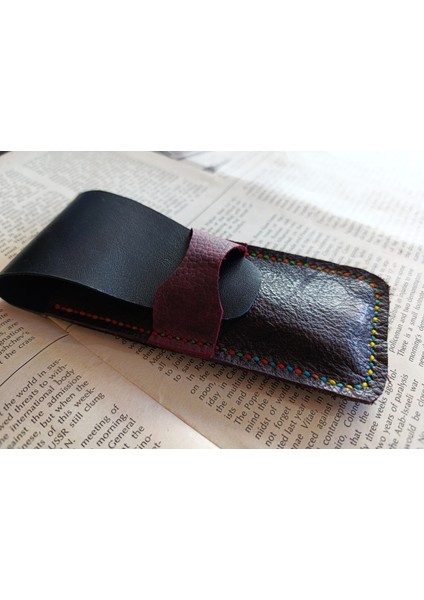 Crazy Gerçek Deri Özel Kalemleriniz Için Kalemlik ( 2*3 Kalem Için ) 27 cm \ 6 cm NLU14