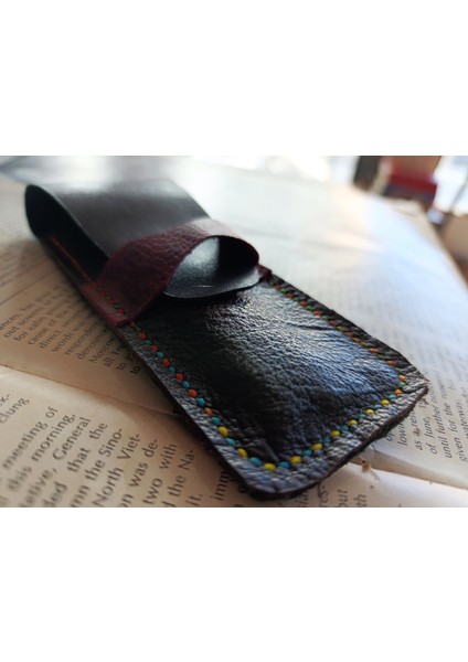 Crazy Gerçek Deri Özel Kalemleriniz Için Kalemlik ( 2*3 Kalem Için ) 27 cm \ 6 cm NLU14 fiyatları