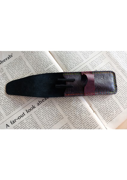 Crazy Gerçek Deri Özel Kalemleriniz Için Kalemlik ( 2*3 Kalem Için ) 27 cm \ 6 cm NLU14 fırsatları