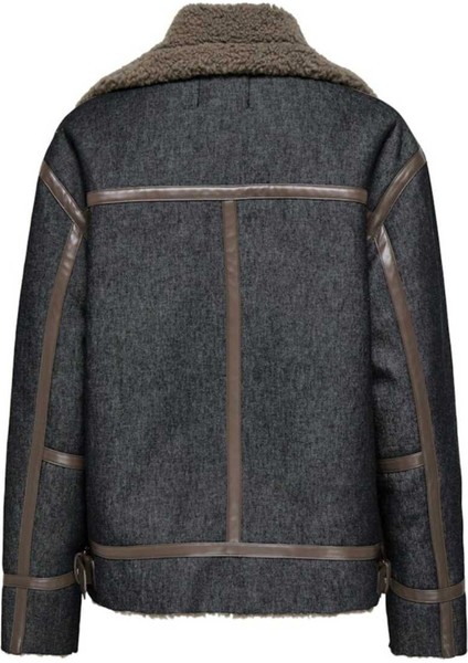 Onlchoice Regular Fit Ceket Yaka Mont Bayan Mont 15353732 modelleri