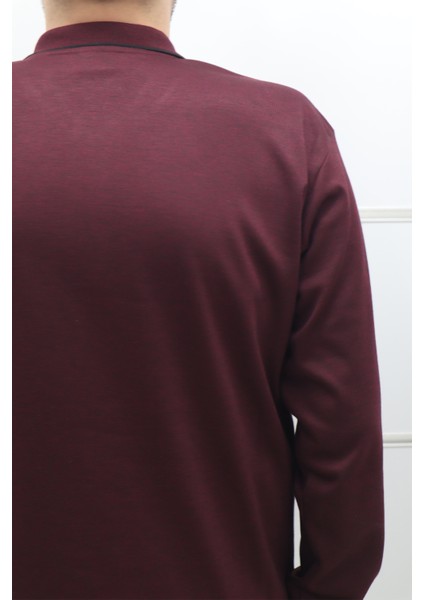 Fistan Store Erkek Çizgili Klasik Kesim Rahat Kalıp Polo Yaka Tek Cepli Kışlık Kazak fırsatları