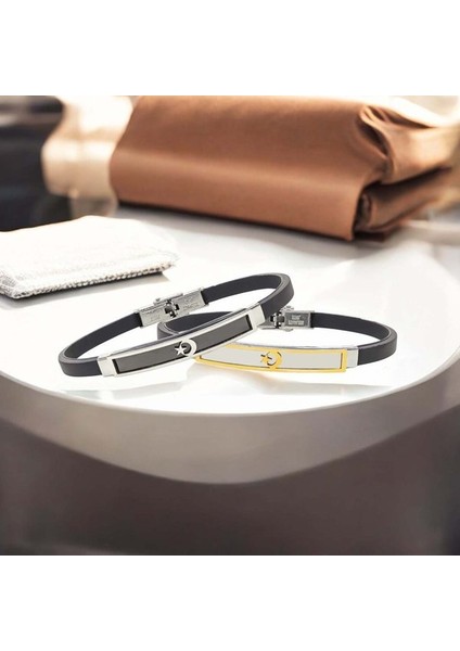 Ay Yıldız Türk Bayrağı Desenli Çelik Bileklik 959SCB007 fiyatları