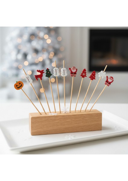 5 Adet Yılbaşı Temalı Pasta Süsü Seti - Noel Kek Topper Kurabiye Dekorasyonu - Silikon Figürler fiyatları