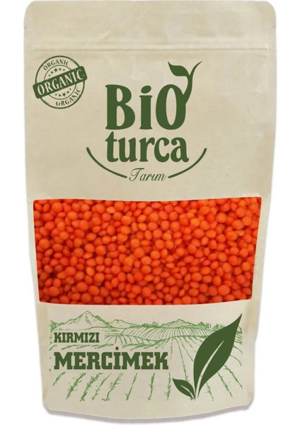 Organik Kırmızı Mercimek 500 G