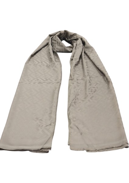 F Desen Mat Ipek Jakarlı Şal Açık Kahverengi fiyatları