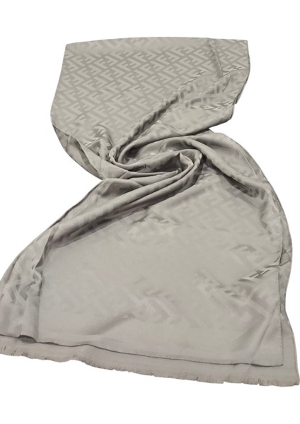 F Desen Mat Ipek Jakarlı Şal Açık Kahverengi indirimleri