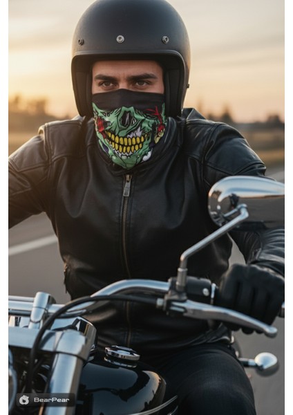 Zombie Buff Boyunluk Bandana Maske Rüzgarlık Motorcu Bisikletci Bafı