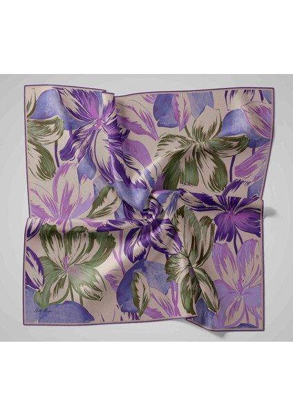 Twill Ipek Eşarp - 11480-71 Taş Yeşil