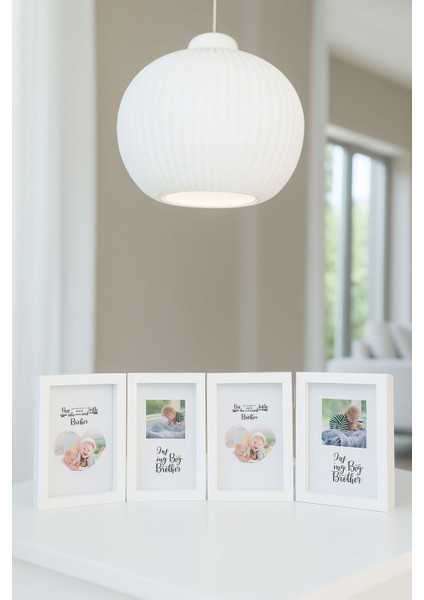 4'lü Dekoratif Beyaz Fotoğraf Çerçevesi 10*15 cm (2) modelleri