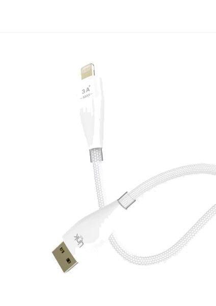 K692 Usb-A To Lightning 3A Hızlı Örgü Data ve Şarj Kablosu