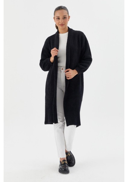 Uzun Triko Hırka Sıyah