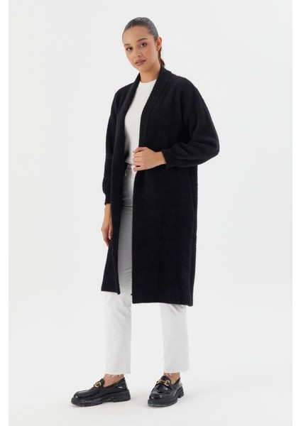 Uzun Triko Hırka Sıyah modelleri