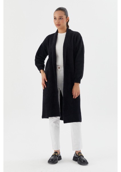 Uzun Triko Hırka Sıyah fırsatları