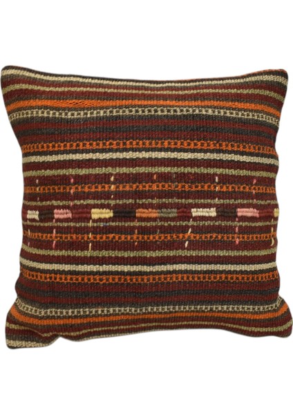 Yeni El Dokuma Dekoratif Kilim Kırlent Yastık Kılıfı 6550