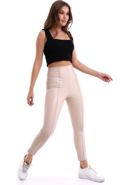 Suni Deri Tayt Ön Dikişli fırsatları