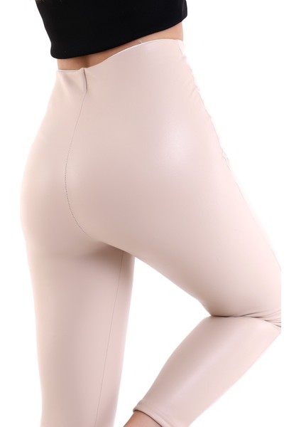 Suni Deri Tayt Ön Dikişli