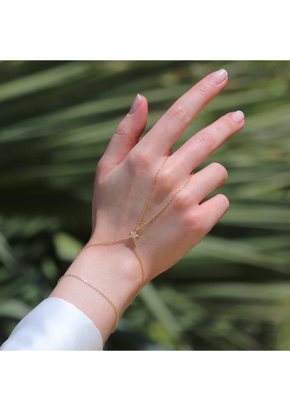 Yıldız Zirkon Taşlı Gümüş Şahmeran