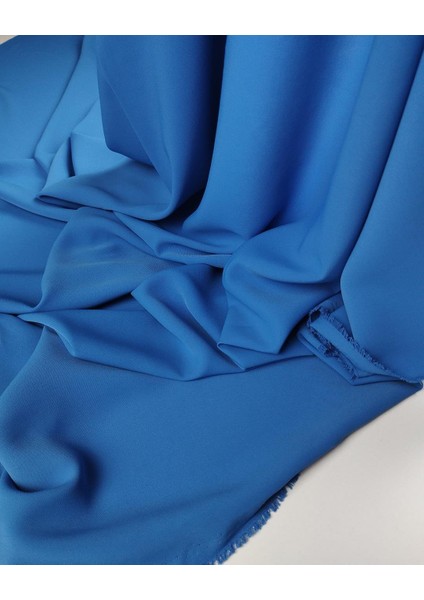 Mavi Renkte Krep Şifon (En 140 cm x Boy 100 Cm) fırsatları