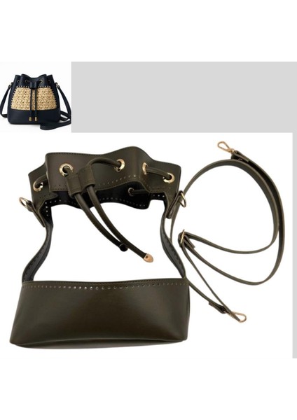 Torba Model Çanta Yapım Aparatı Haki Renk Light Gold Metalli