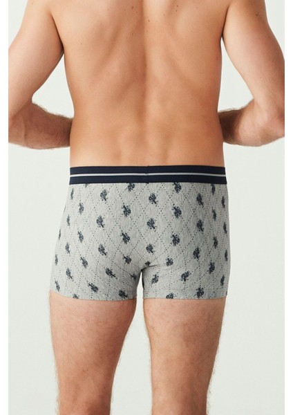 Erkek Bordo - Lacivert - Gri Melanj 3 Lü Boxer fırsatları