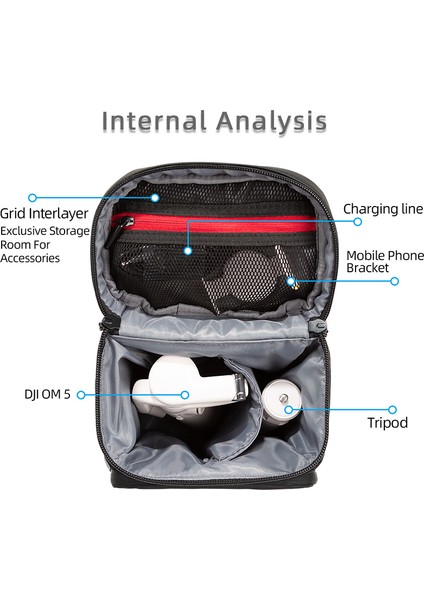 Djı Om 5 El Tipi Gimbal Aksesuarları Için Taşınabilir Darbeye Dalı Çapraz Askılı Çanta ve Taşıma Çantası (Yurt Dışından) fırsatları
