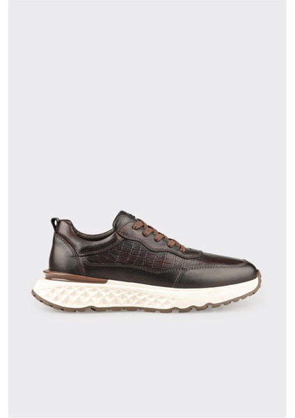 Kahve Deri Erkek Günlük Ayakkabı