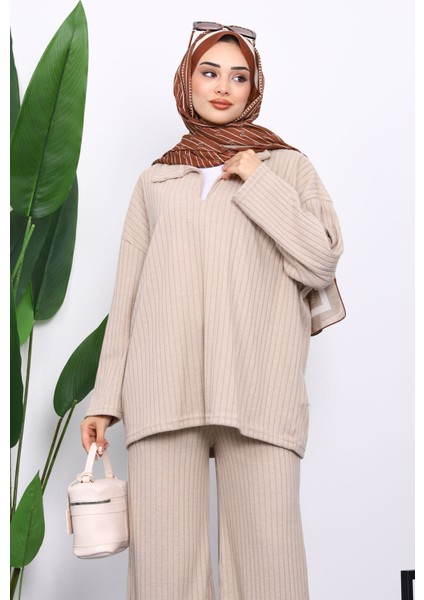 Vizon Kaşkorse Tunik Pantolonlu Takım modelleri