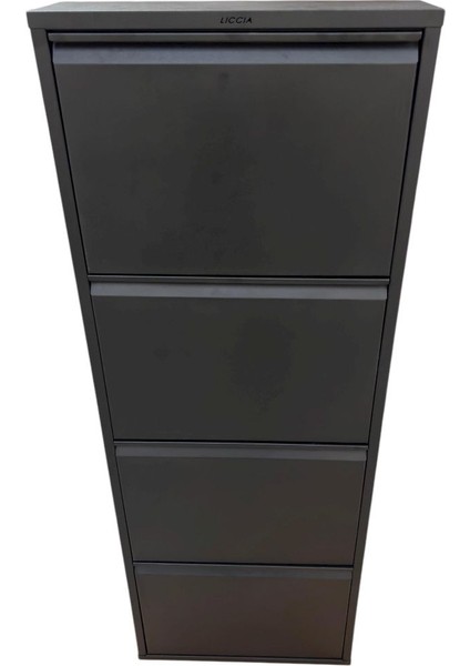 Metal Ayakkabılık 4'lü Siyah