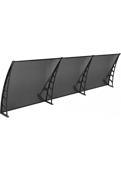 Cosmos Kapı Pencere Üstü Pratik Sundurma 105X360 - Siyah