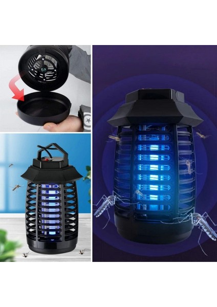 Tutma ve Asma Saplı Ledli Sinek Makinası 2W Sinek Öldürücü Uv Mor Işıklı Aparat (5324) indirimleri