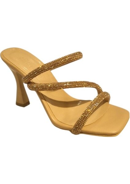 Kadın Taşlı Abiye Terlik Nude - 36 fiyatları