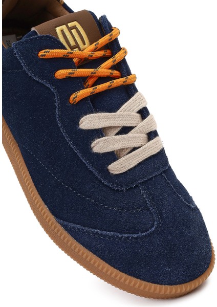 Studio Kadın Lacivert Bağcıklı Süet Sneaker 25AFD435310