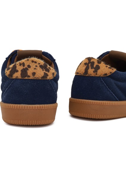 Studio Kadın Lacivert Bağcıklı Süet Sneaker 25AFD435310