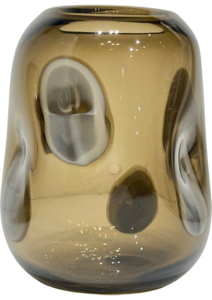 Kahve Sıcak Cam Desenli Vazo Küçük modelleri