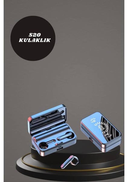 Aynalı Bluetooth Kulaklık ve 7 Kordonlu Akıllı Saat Dijital Göstergeli Uzun Pil Ömrü fırsatları