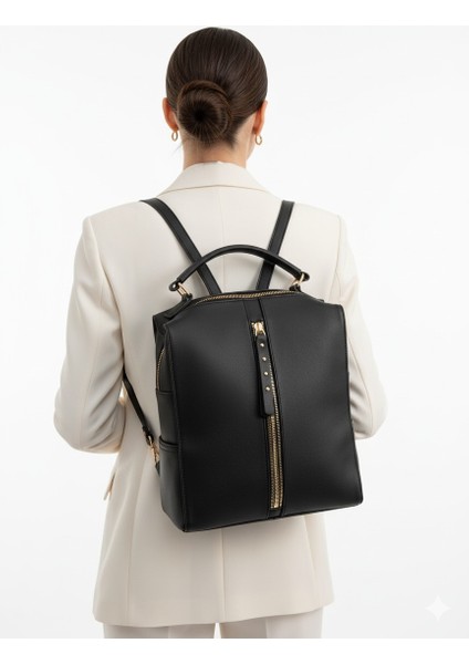 Kadın Deri Sırt Çantası El Omuz Fonsiyonel 8683255013777