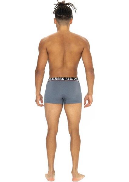 U.s Polo Assn. 80533 Erkek Pamuklu 3'lü Boxer-Bordo&siyah&antrasitmelanj fırsatları